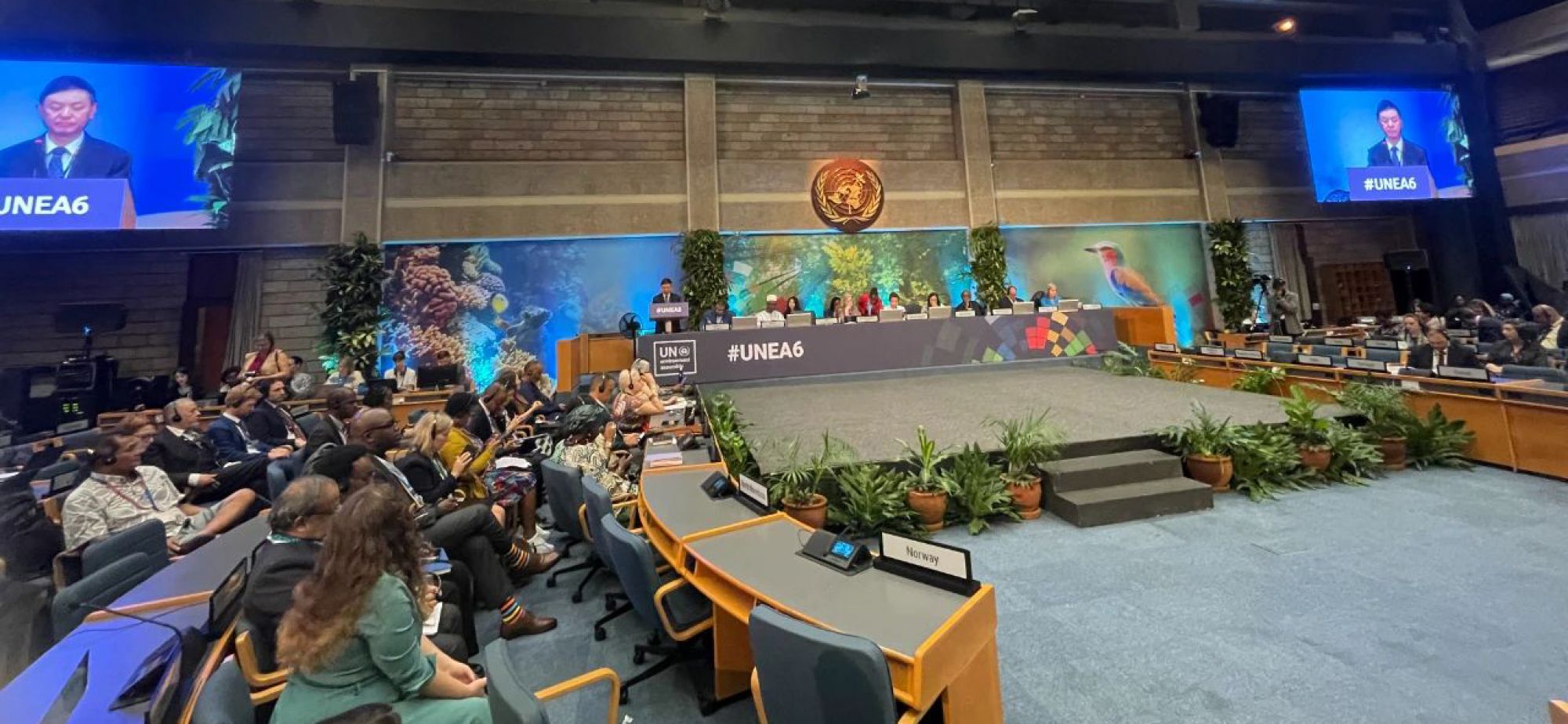 COP15主席、生态环境部部长黄润秋在第六届联合国环境大会期间积极推动“昆明-蒙特利尔全球生物多样性框架”落实