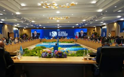 水利部部长李国英率团出席第十届世界水论坛开幕式并致辞