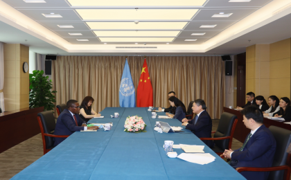 生态环境部部长黄润秋会见联合国秘书长气候行动和公正转型特别顾问、联合国助理秘书长塞尔温·哈特