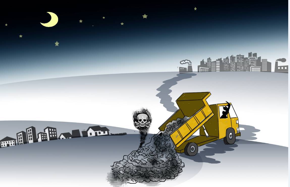 非法倾倒危险废物百余吨，三人获刑并赔偿