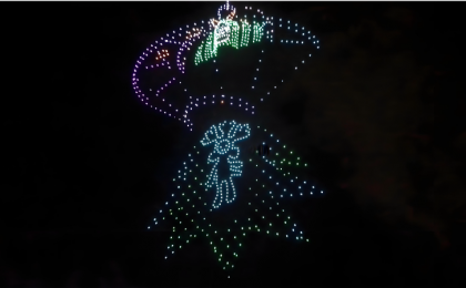 这一幕震撼！全运会无人机表演闪耀香港