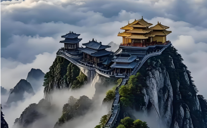 在老君山偶遇彩虹有多幸运  