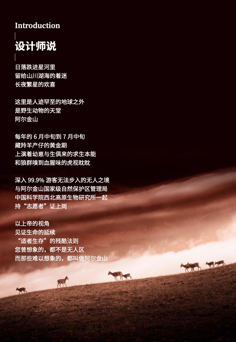 行之悦旅行社工作人员发来的宣传手册截图，以科考之名强调可在藏羚羊产仔的黄金期进入保护区核心区兔子湖