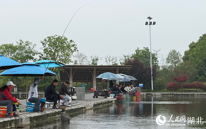 1776326145473359.jpg 钓鱼爱好者在竞技钓池练习。人民网记者.jpg